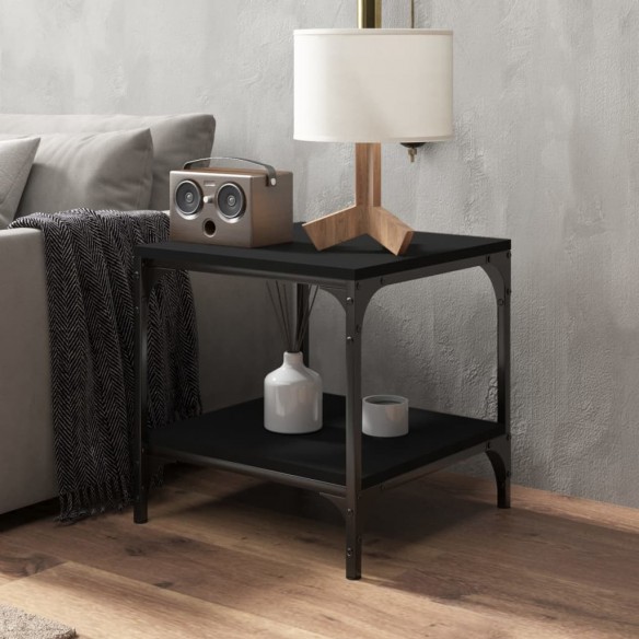 Tables d'appoint 2 pcs Noir 40x40x40 cm 