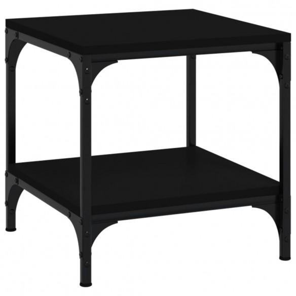 Tables d'appoint 2 pcs Noir 40x40x40 cm 