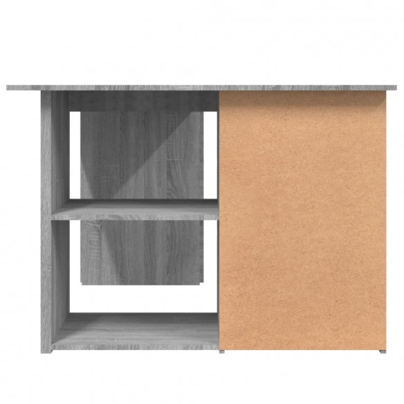 Bureau d'angle Sonoma gris 145x100x76 cm 