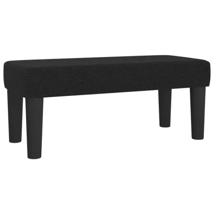 Banc Noir 70x30x30 cm Tissu 2
