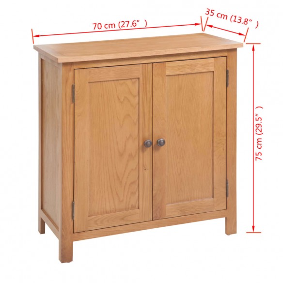 Buffet 70 x 35 x 75 cm Bois de chêne massif