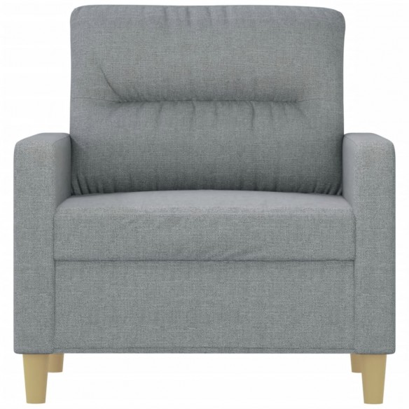Fauteuil Gris clair 60 cm Tissu