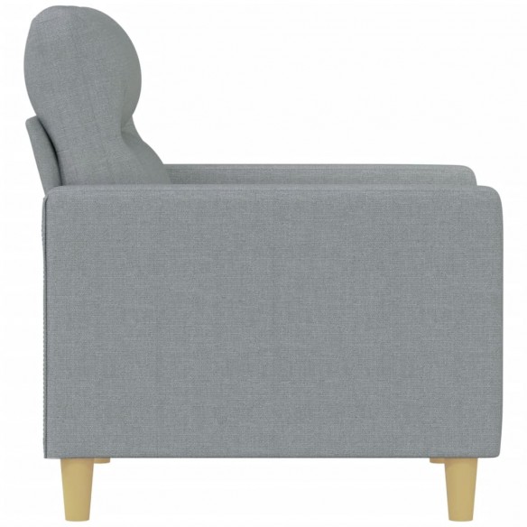 Fauteuil Gris clair 60 cm Tissu