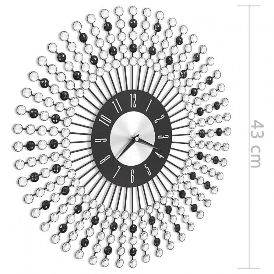 Horloge murale Métal 43 cm Noir