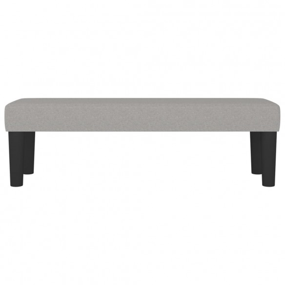 Banc Gris clair 100x30x30 cm Tissu