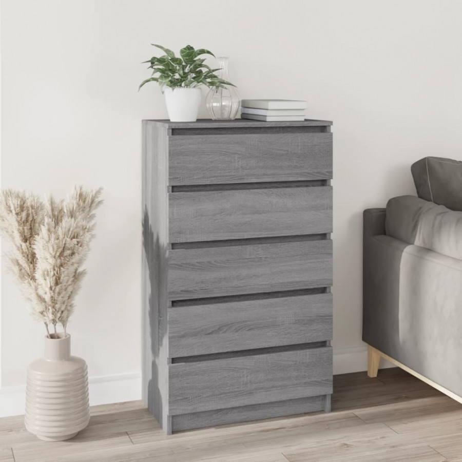 Commode Sonoma gris 60x36x103 cm 