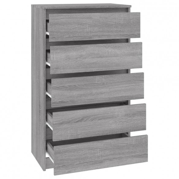 Commode Sonoma gris 60x36x103 cm 