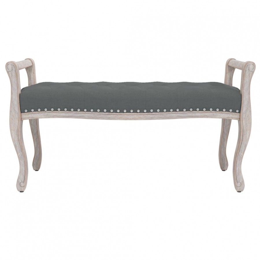 Banc Gris foncé 110x45x60 cm Tissu