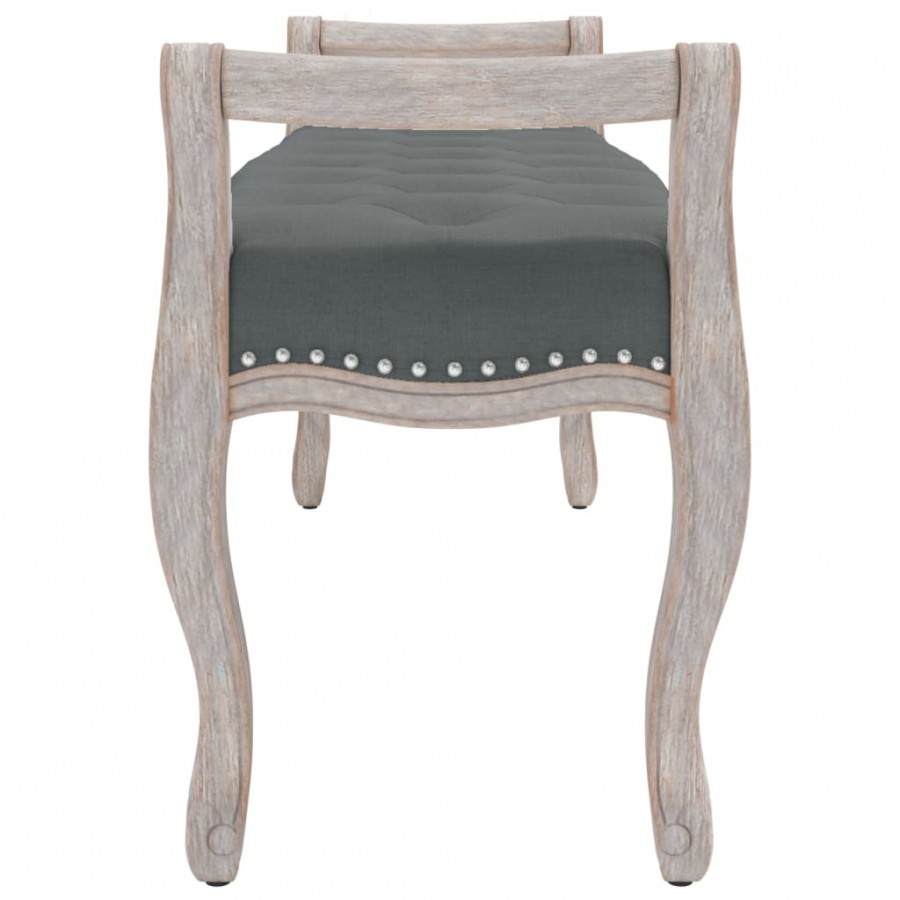 Banc Gris foncé 110x45x60 cm Tissu