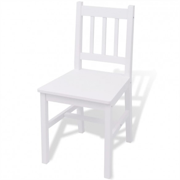 Ensemble de salle à manger 5 pièces Pinède Blanc