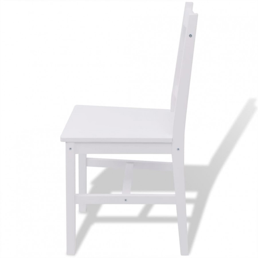 Ensemble de salle à manger 5 pièces Pinède Blanc