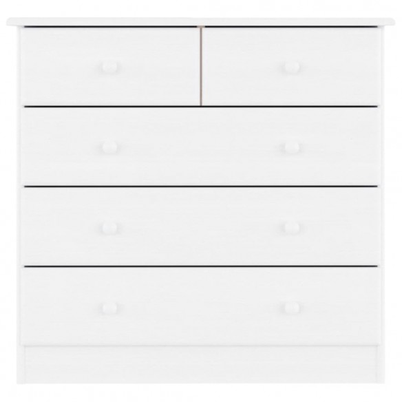 Commode ALTA blanc 77x35x73 cm bois massif de pin