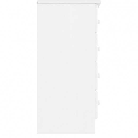 Commode ALTA blanc 77x35x73 cm bois massif de pin