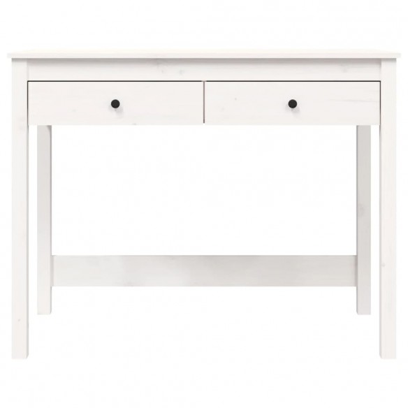 Bureau avec tiroirs Blanc 100x50x78 cm Bois massif de pin