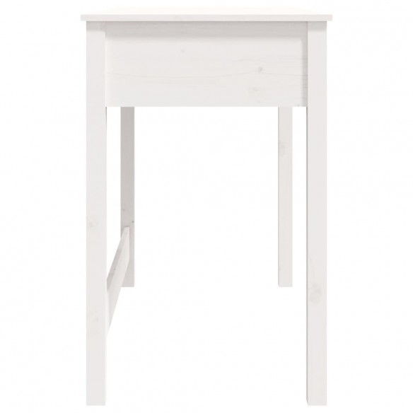 Bureau avec tiroirs Blanc 100x50x78 cm Bois massif de pin