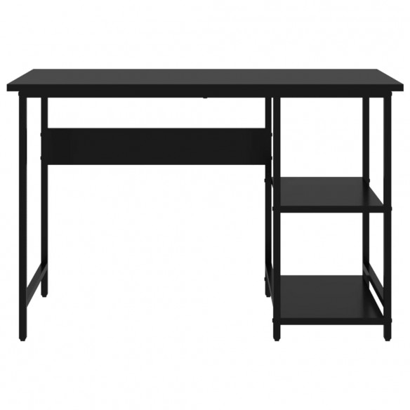 Bureau d'ordinateur Noir 105x55x72 cm MDF et métal