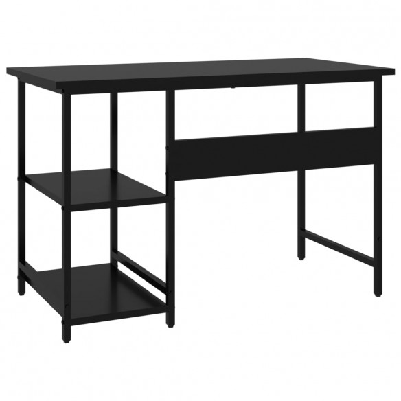 Bureau d'ordinateur Noir 105x55x72 cm MDF et métal