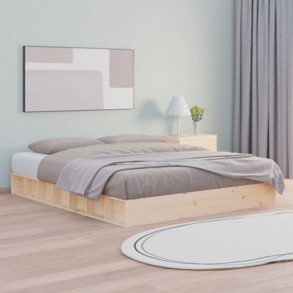 Lit 140x200 cm Bois massif