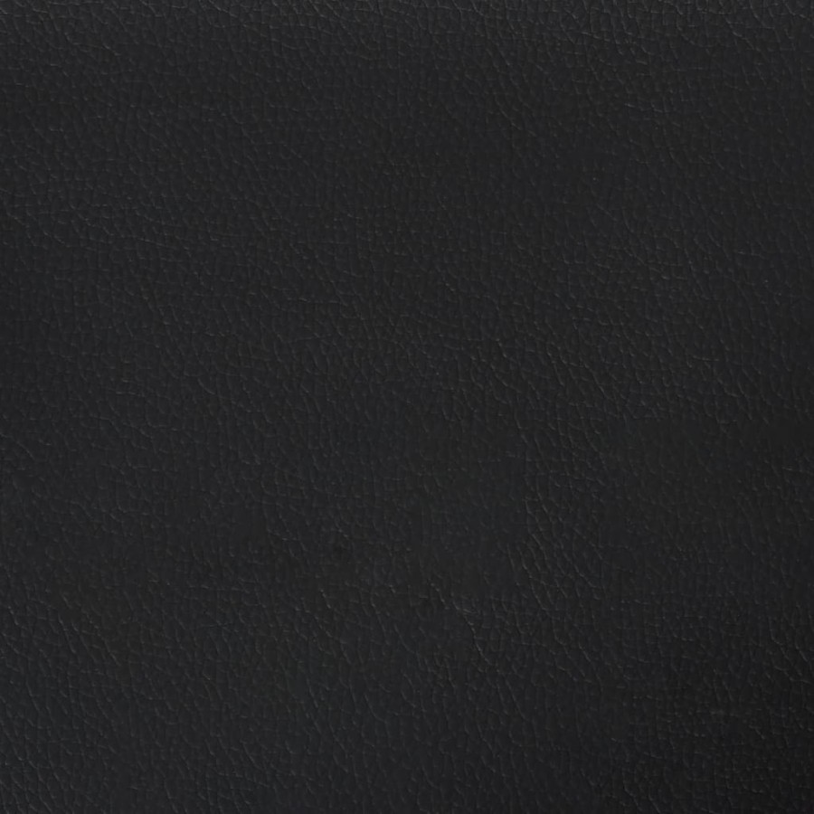 Banc avec dossier noir 112x65,5x75 cm similicuir