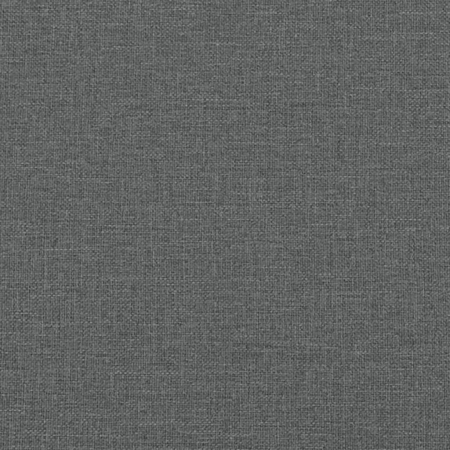 Banc à manger gris foncé 248x32x45 cm acier et tissu