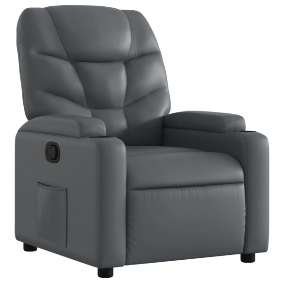 Fauteuil inclinable Gris Similicuir