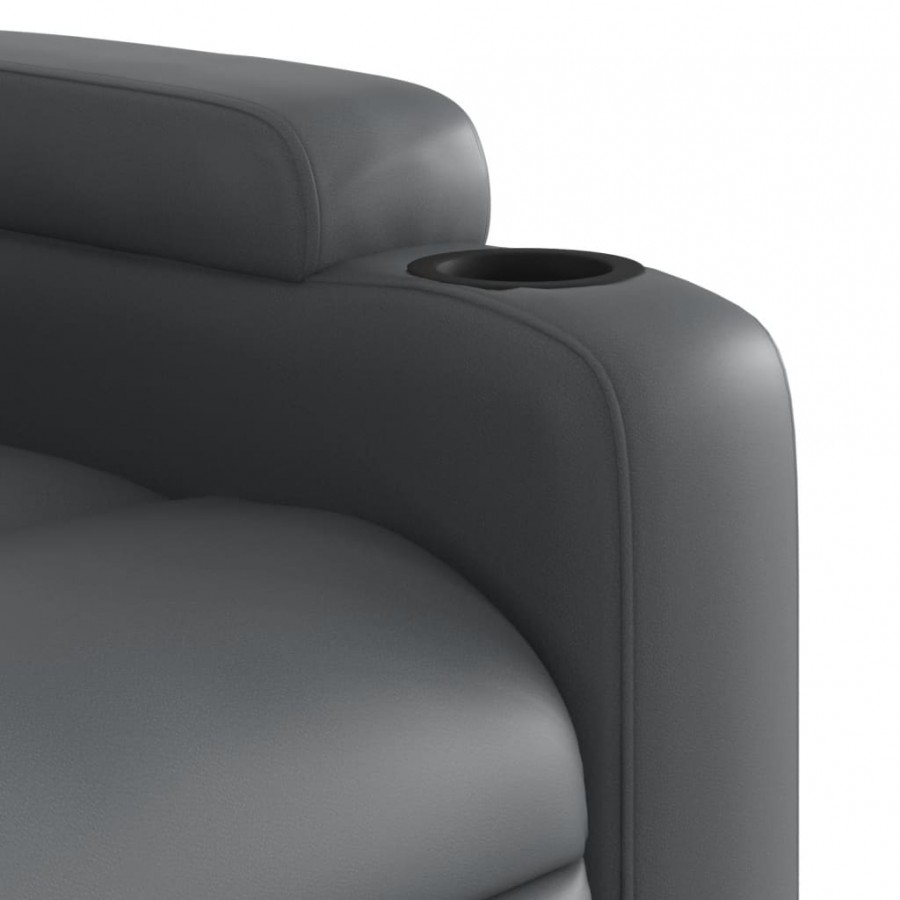 Fauteuil inclinable Gris Similicuir
