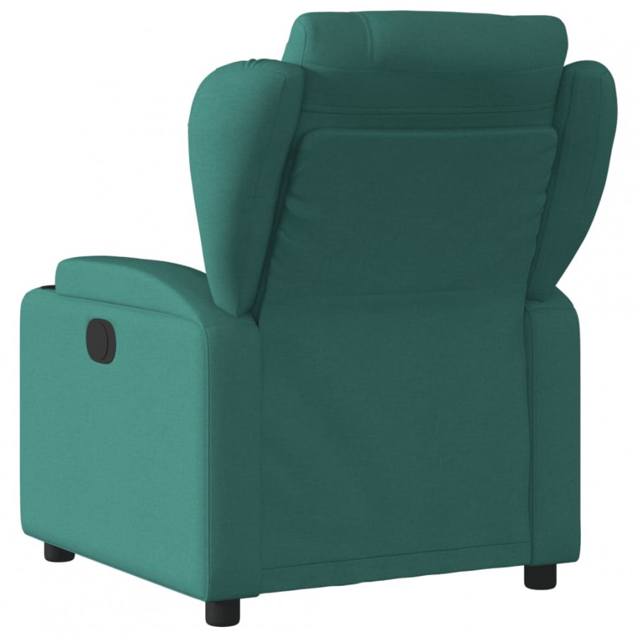 Fauteuil inclinable Vert foncé Tissu
