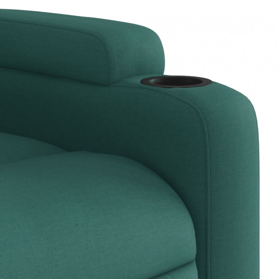 Fauteuil inclinable Vert foncé Tissu