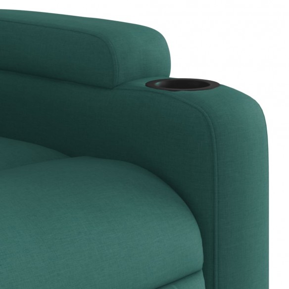 Fauteuil inclinable Vert foncé Tissu