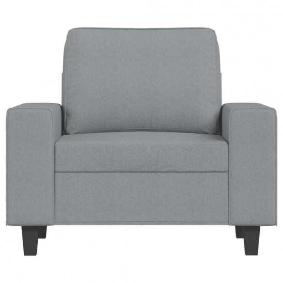 Fauteuil Gris clair 60 cm Tissu