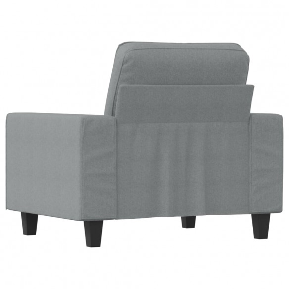 Fauteuil Gris clair 60 cm Tissu