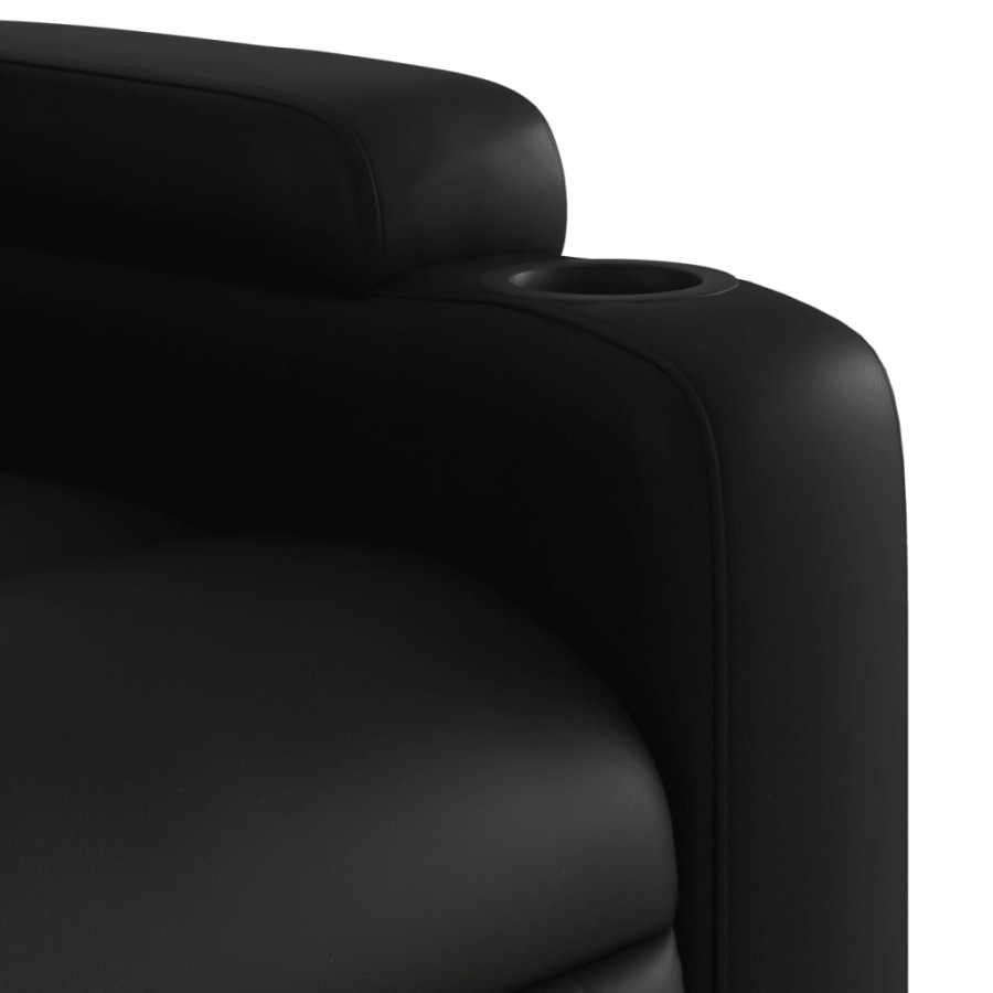 Fauteuil inclinable Noir Similicuir