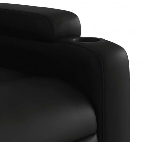 Fauteuil inclinable Noir Similicuir