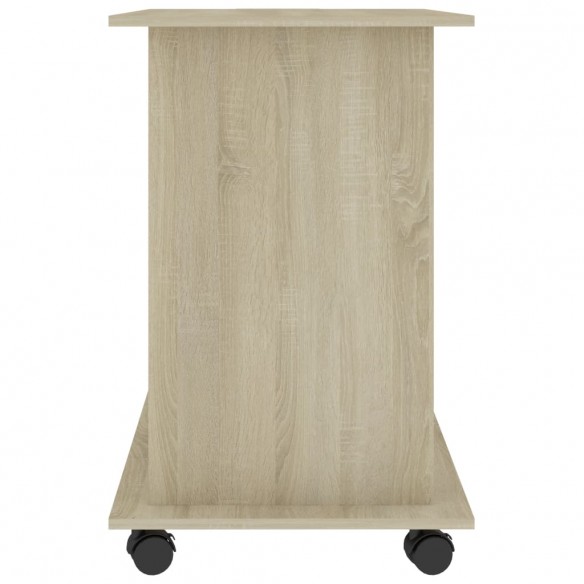 Bureau d'ordinateur Chêne sonoma 80x50x75 cm Aggloméré
