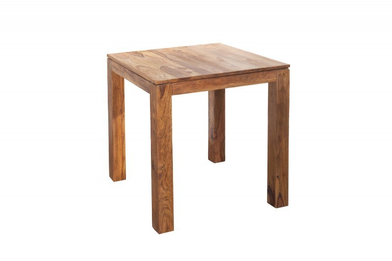 Table salle à manger carrée en bois massif