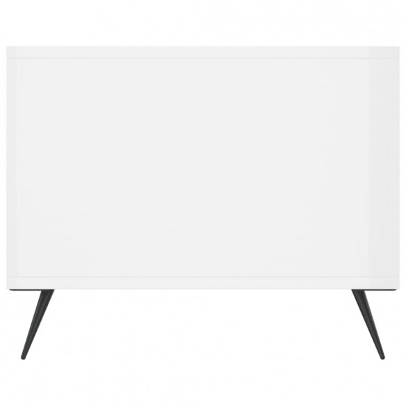 Table basse Blanc brillant 90x50x40 cm 