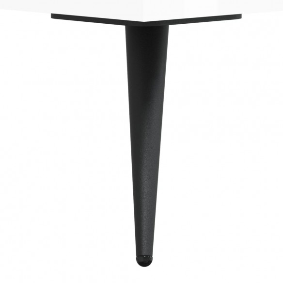 Table basse Blanc brillant 90x50x40 cm 