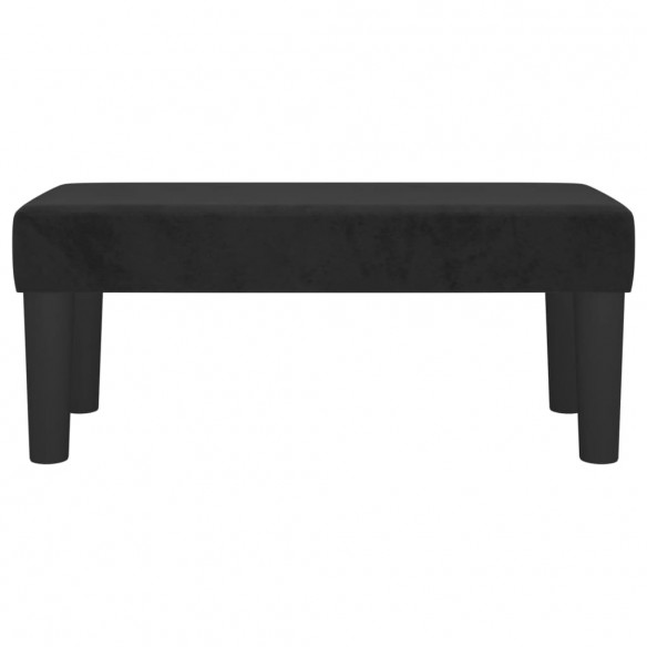 Banc Noir 70x30x30 cm Velours