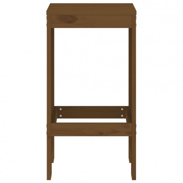 Tabourets 2 pcs marron miel 40x36x75 cm bois massif de pin