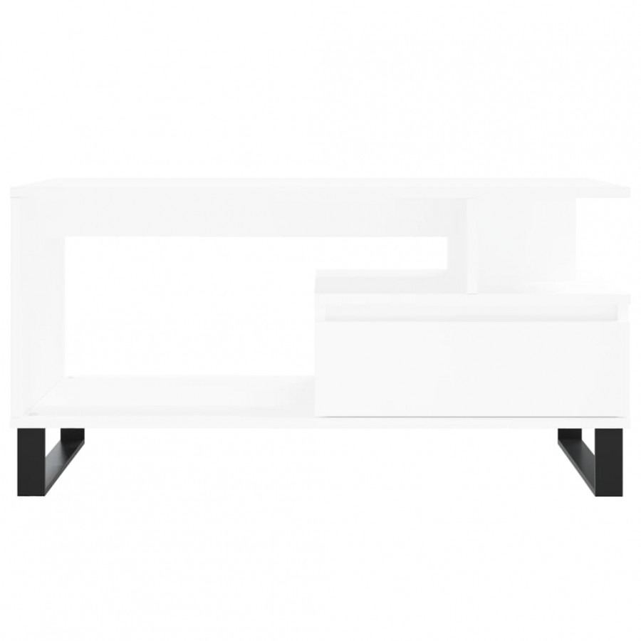 Table basse Blanc 90x49x45 cm 
