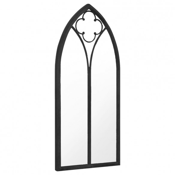Miroir Noir 100x45 cm Fer pour utilisation à l'intérieur
