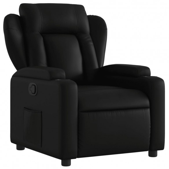 Fauteuil inclinable Noir Similicuir
