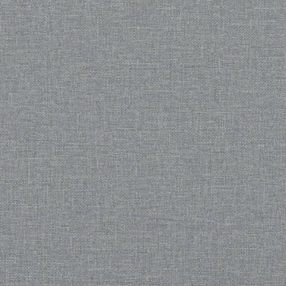 Banc à manger gris clair 248x32x45 cm acier et tissu