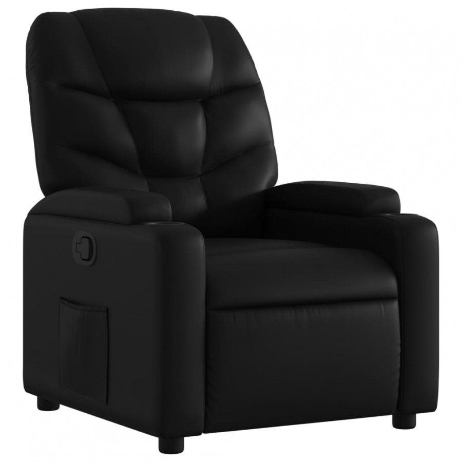 Fauteuil inclinable Noir Similicuir