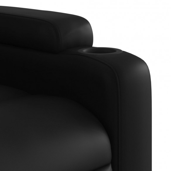 Fauteuil inclinable Noir Similicuir