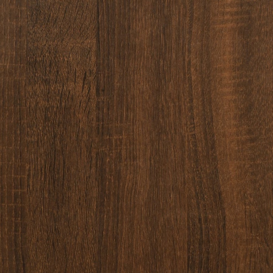 Bureau chêne marron 139x139x75 cm bois d'ingénierie