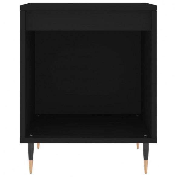 Tables de chevet 2 pcs noir 40x35x50 cm bois d’ingénierie
