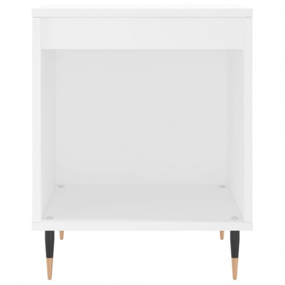 Tables de chevet 2 pcs blanc 40x35x50 cm bois d’ingénierie