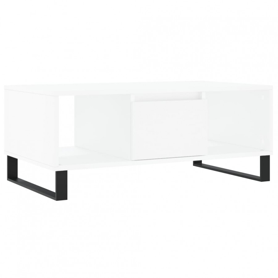 Table basse Blanc 90x50x36,5 cm 