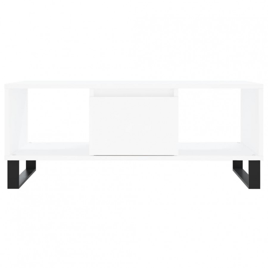 Table basse Blanc 90x50x36,5 cm 